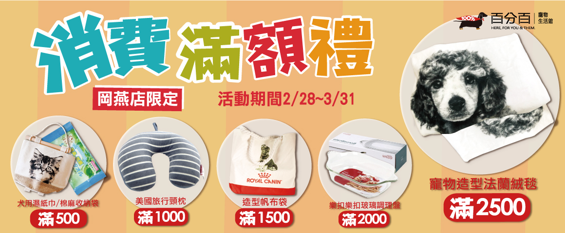 新店開幕限定第6彈  滿額禮讓你滿載而歸！